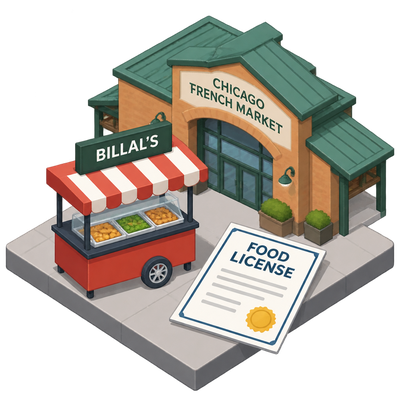 Billal's receives Chicago food license for the French Market address