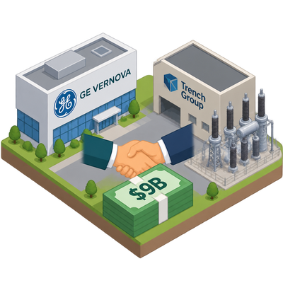 GE Vernova agrees to buy grid-equipment maker Trench Group for $9 billion