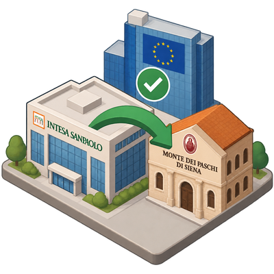 European Central Bank approves Intesa Sanpaolo's Monte dei Paschi takeover