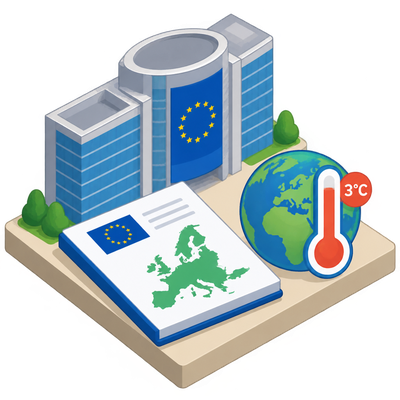 European Commission proposes climate law requiring member states to plan for 3°C warming