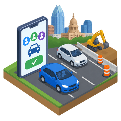 CAMPO launches paid carpool matching for I-35 commuters
