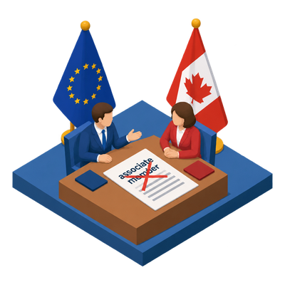 EU drops 'associate member' offer to Canada after member states object