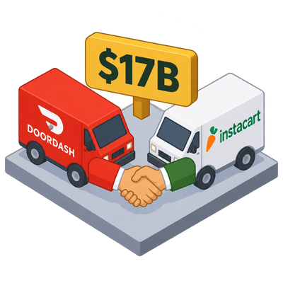 DoorDash to acquire Instacart for $17 billion