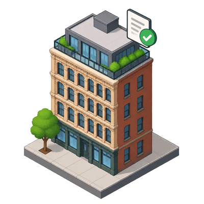 Landmarks Preservation Commission approves rooftop addition for NoHo condominium conversion at 43 Bleecker