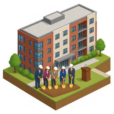 Philadelphia Housing Authority breaks ground on 63-unit senior housing in Sharswood