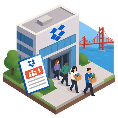 Dropbox files layoff notice for 57 San Francisco workers