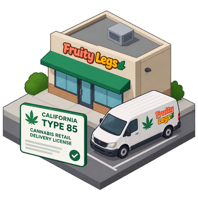 Fruity Legs receives California cannabis delivery license