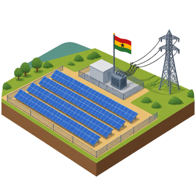 Ghana's first wholly Ghanaian-built solar plant connects to national grid