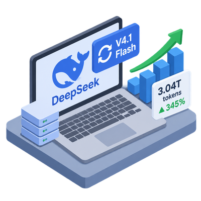 DeepSeek's V4.1 Flash update takes the top of OpenRouter's usage rankings