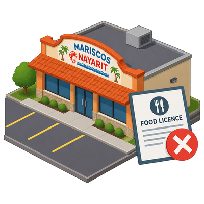 Mariscos Nayarit drops off Charlotte's active food licence list