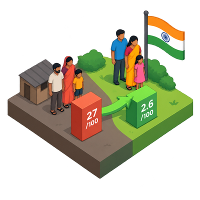 India lifts 496 million above lower-middle-income poverty line, World Bank says